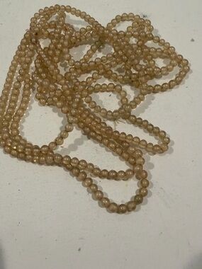 Classic Cream Beaded Strand Necklace for Women